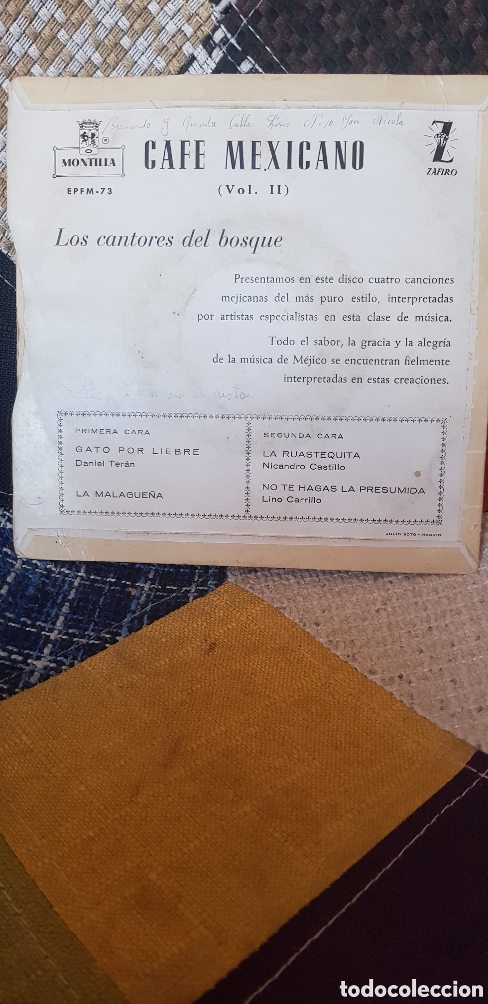 Discos de vinilo: Vinilo CAF&Eacute; MEXICANO VOL. II (D2) - Foto 2