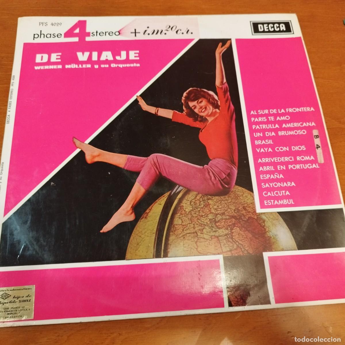 Discos de vinilo: DE VIAJE, WERNER MULLER Y SU ORQUESTA / R2 / DECCA - Foto 1