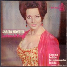 Discos de vinilo: SARITA MONTIEL - LA DAMA DE BEIRUT, ALMA MIA, PERFIDIA, PERDIDA.../ EP HISPAVOX 1965 RF-6393. Lote 387691889