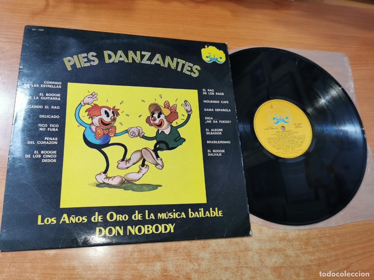 Disques de vinyle: DON NOBODY Pies danzantes LOS A&Ntilde;OS DE ORO DE LA MUSICA LP VINILO ARGENTINA 14 TEMAS