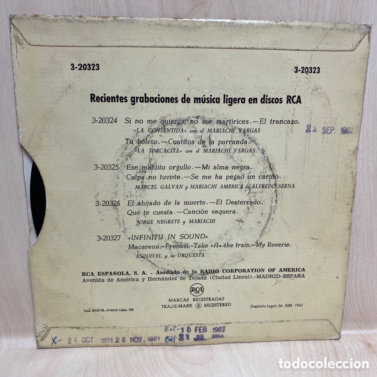Discos de vinilo: Conjunto Samba Blue - Canta Marilda (7&rdquo;, EP) - Foto 2