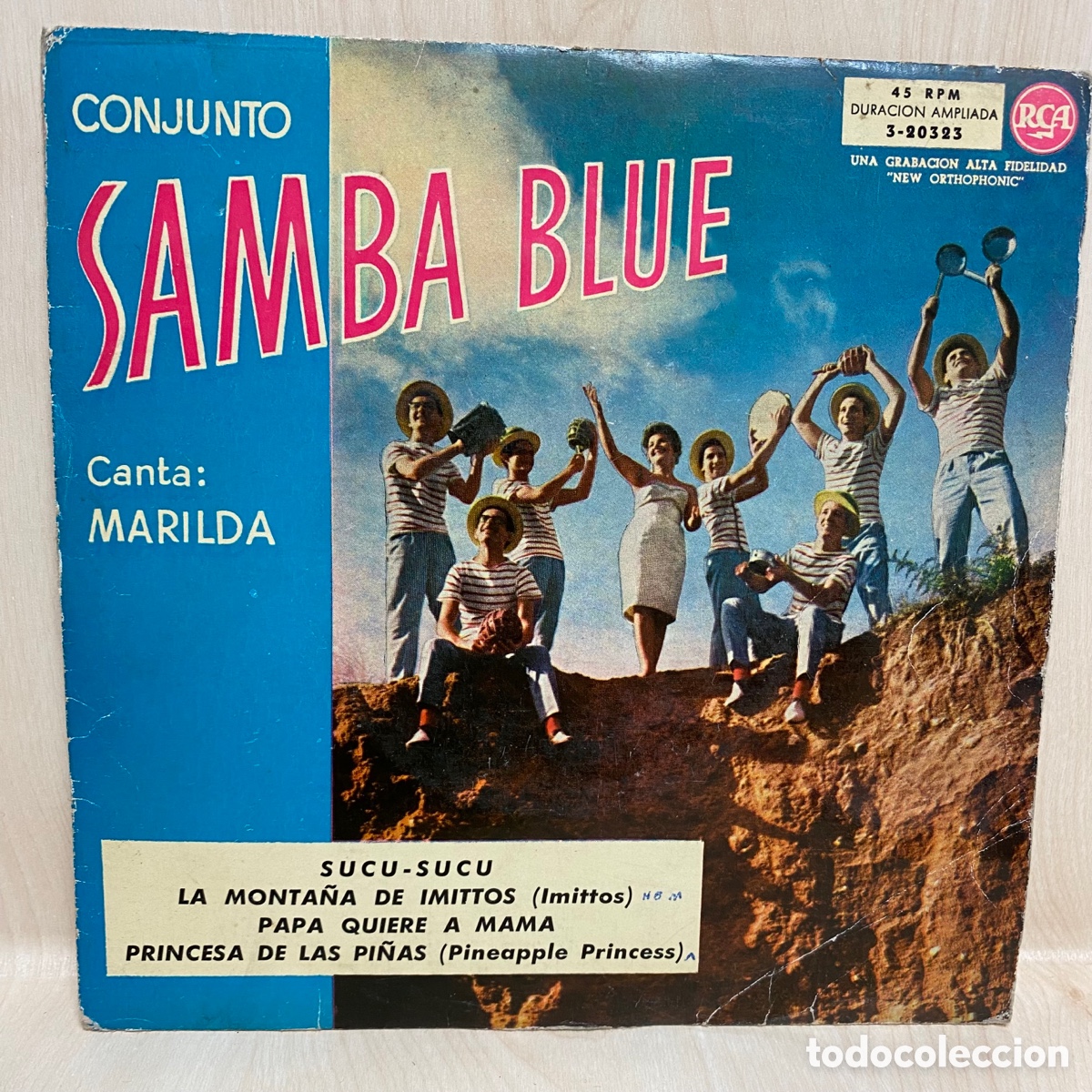 Discos de vinilo: Conjunto Samba Blue - Canta Marilda (7&rdquo;, EP) - Foto 1