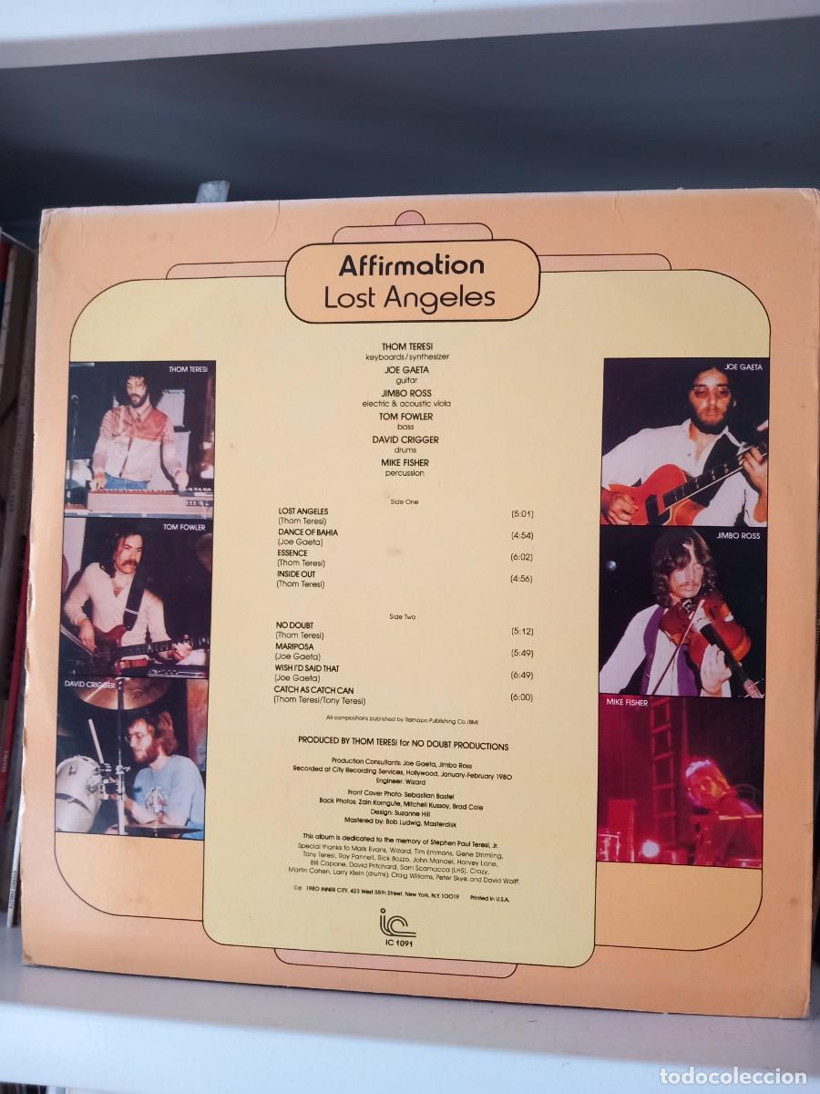 Discos de vinilo: Affirmation &lrm;&ndash; Lost Angeles - lp usa - Foto 2