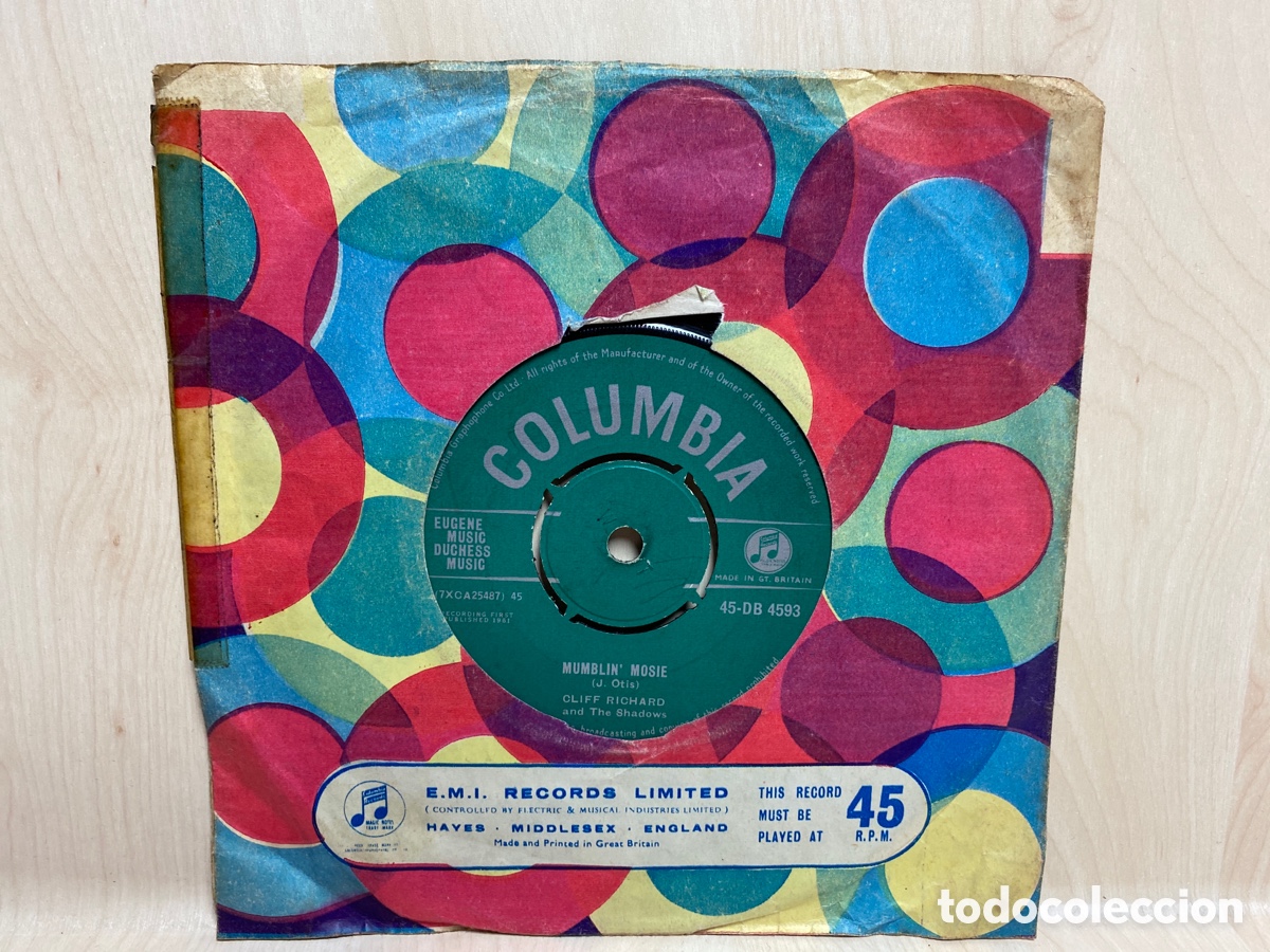 Discos de vinilo: Cliff Richard & The Shadows - Theme For A Dream (7&rdquo;, Single) Ed. UK - Foto 2