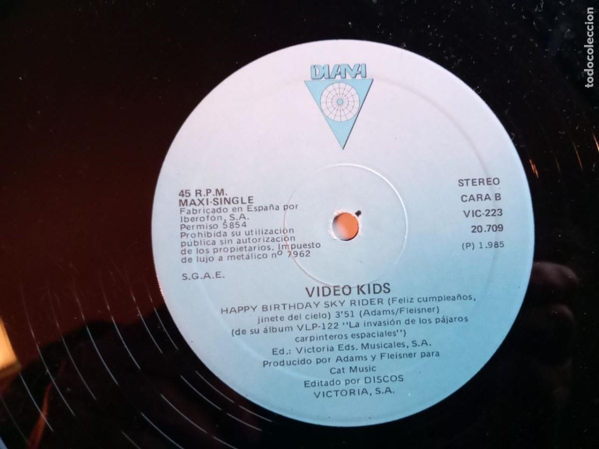 Discos de vinilo: LP VIDEO KIDS DO THE RAP 1985 - Foto 3