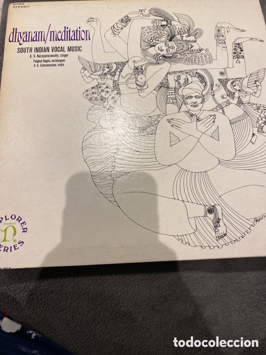 Disques de vinyle: DHYANAM MEDITATION - K V NARAYANASWAMY, PALGHAT RAGHU, MRIDANGAM SOUTH INDIAN VOCAL MUSIC LP