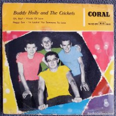 Discos de vinilo: BUDDY HOLLY EP SPAIN 1959 - CORAL 94123 - OH, BOY! - ROCK'N'ROLL - ROCKABILLY - MEGA RARO. Lote 387795199