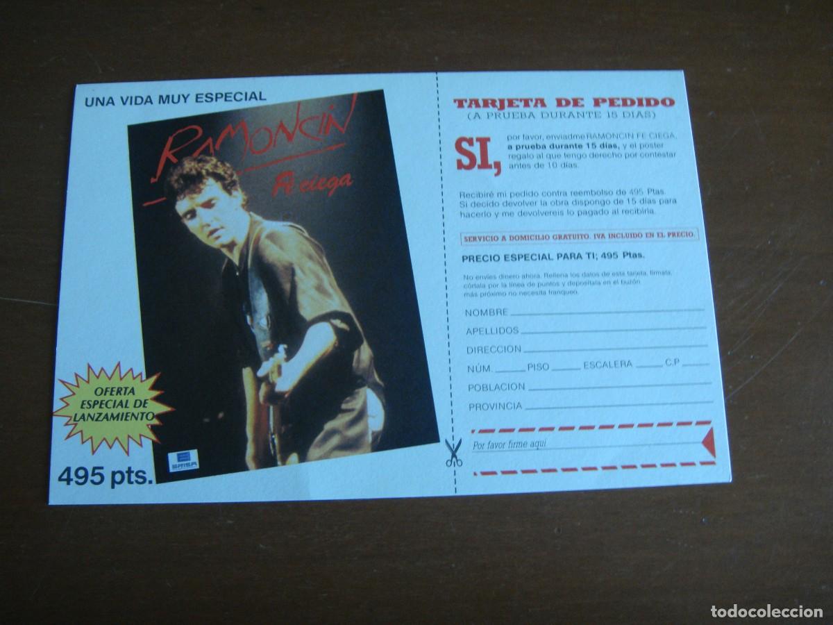 Discos de vinilo: RAMONCIN / FE CIEGA / INCLUYE POSTAL / 1988 - Foto 4