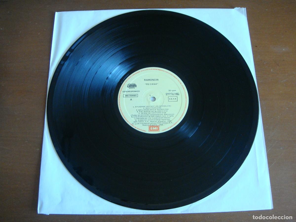 Discos de vinilo: RAMONCIN / FE CIEGA / INCLUYE POSTAL / 1988 - Foto 6