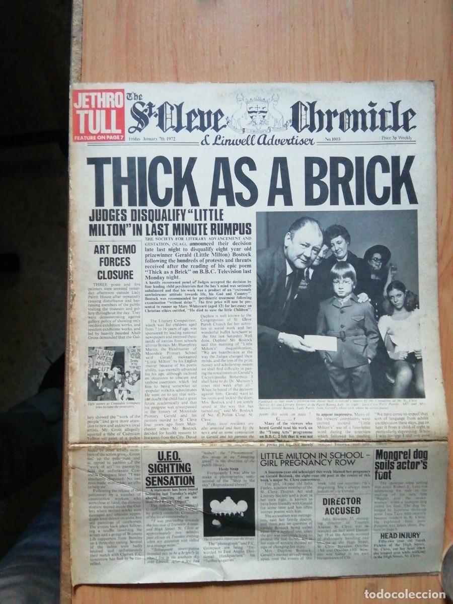 Discos de vinilo: Thick as a brick. LP Jethro Tull a&ntilde;o 1979 - Foto 2