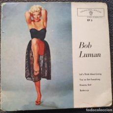 Discos de vinilo: BOB LUMAN EP ALEMAN 1960 - WARNER BROS EP-3 ROCK'N'ROLL ROCKABILLY - BARBARA NICHOLS PIN UP. Lote 387837579