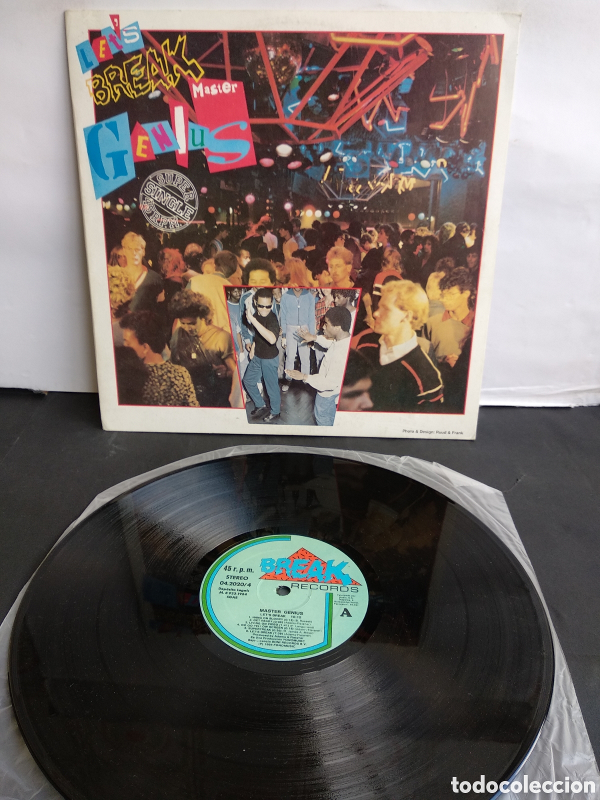 Discos de vinilo: *MASTER GENIUS, LETS BREAK, SPAIN, BREAK, 1984, LC.3 - Foto 2