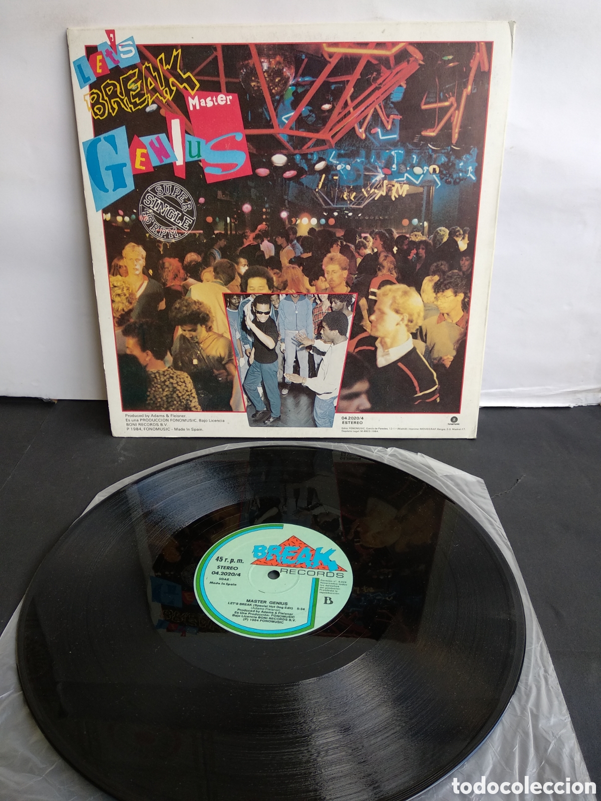 Discos de vinilo: *MASTER GENIUS, LETS BREAK, SPAIN, BREAK, 1984, LC.3 - Foto 1