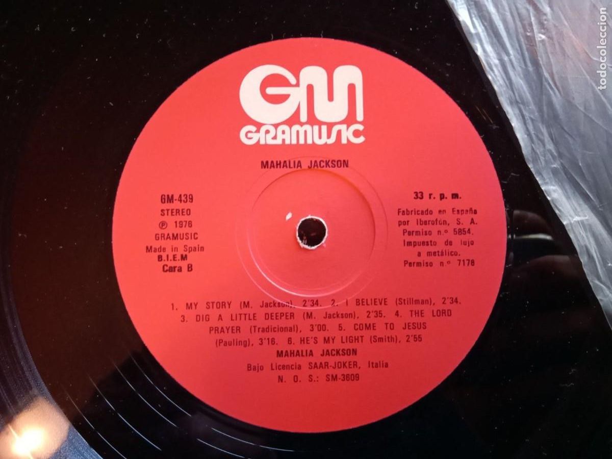 Discos de vinilo: LP MAHALIA JACKSON - EVEN ME - 1976 - Foto 3