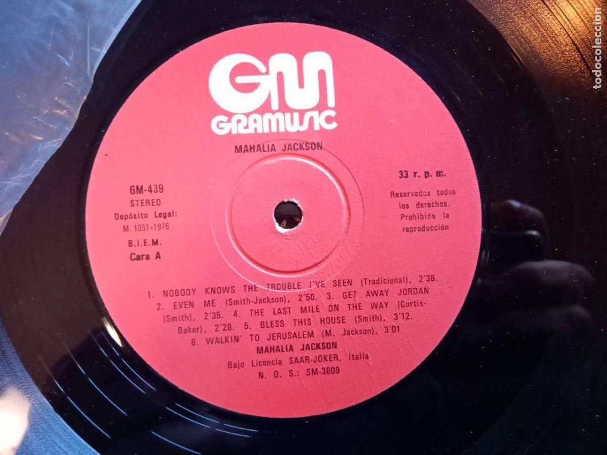 Discos de vinilo: LP MAHALIA JACKSON - EVEN ME - 1976 - Foto 4