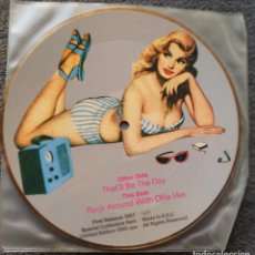 Discos de vinilo: BUDDY HOLLY - 7” PICTURE DISC 1987 - MAYBELLENE 48 - THAT'LL BE THE DAY - PIN UP - EDICION LIMITADA. Lote 387839179