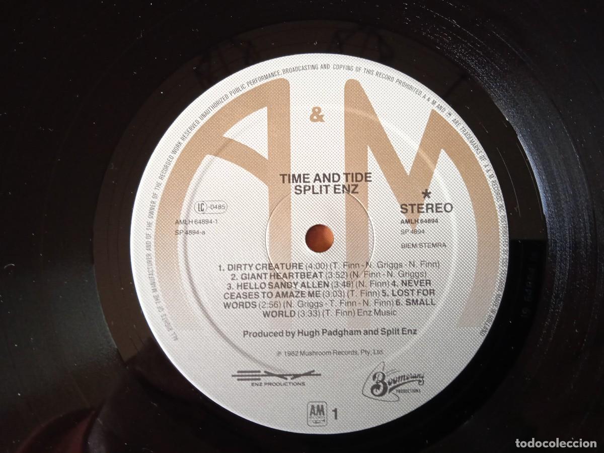 Discos de vinilo: Split enz&hellip;time tide.. (A&M Records 1982) Europe. Pop rock. - Foto 4