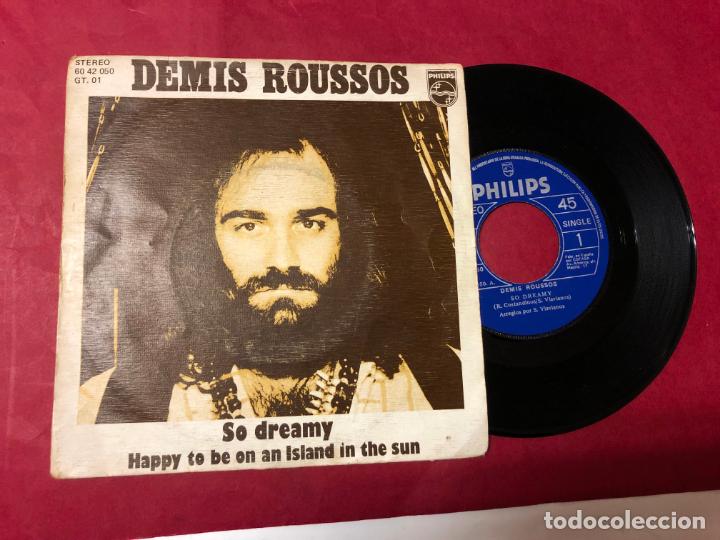 Discos de vinilo: DISCO SINGLE DEMIS ROUSSOS SO DREAMY, 1975 - Foto 2