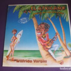 Discos de vinilo: WILFRIDO VARGAS ‎– EL AFRICANO - MAXI SINGLE ARIOLA 1985 - MERENGUE, LATINO, DISCO - POCO USO. Lote 387894889