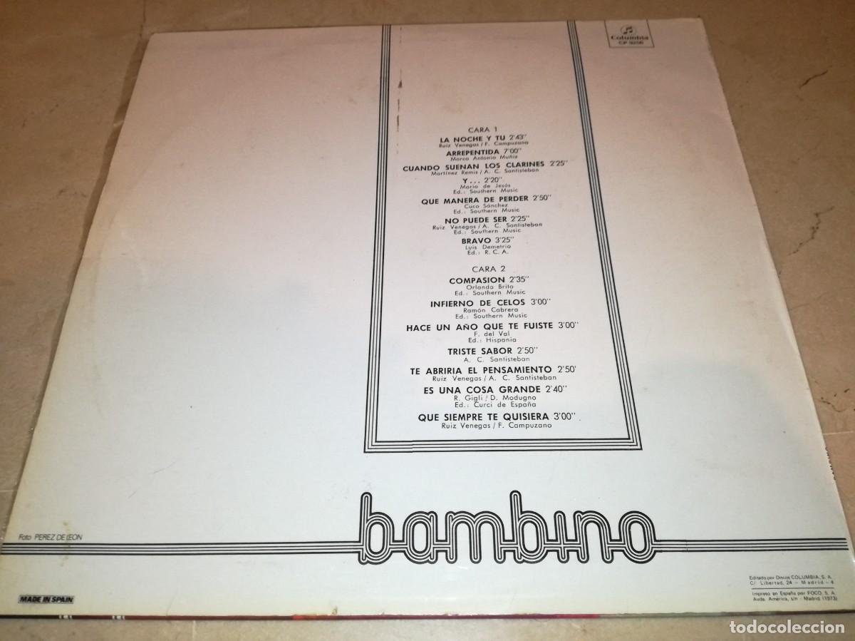 Discos de vinilo: BAMBINO-ORIGINAL A&Ntilde;O 1973-RARO - Foto 2