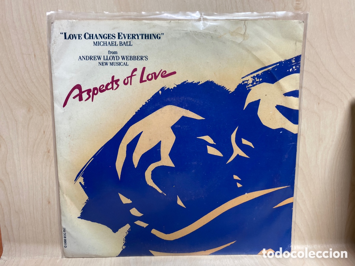 Discos de vinilo: Michael Ball - Love Changes Everything (7&rdquo;, Single) Ed. UK - Foto 1