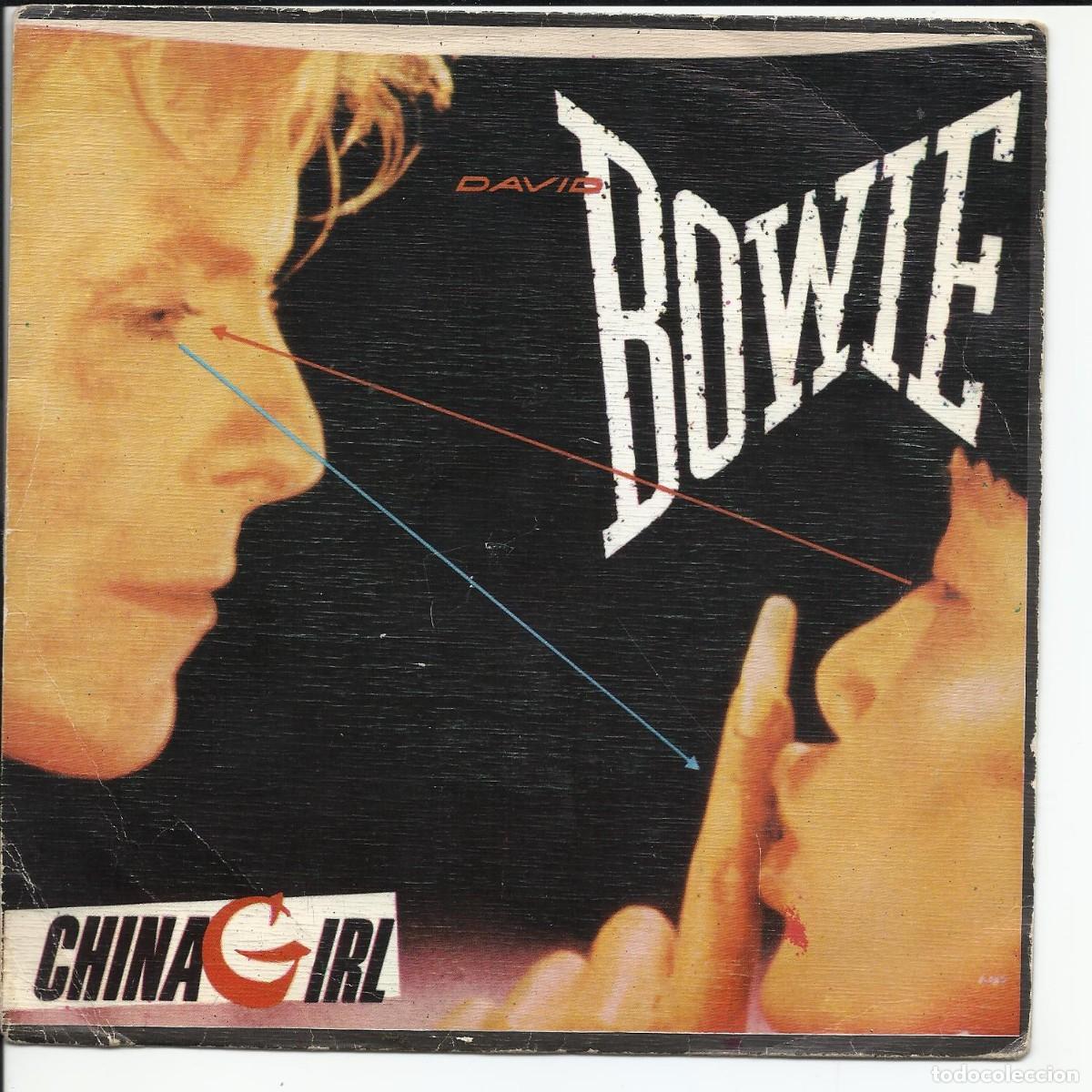 Discos de vinilo: David Bowie.- China Girl Single EMI America &lrm;006 1866877 Espa&ntilde;a 1983