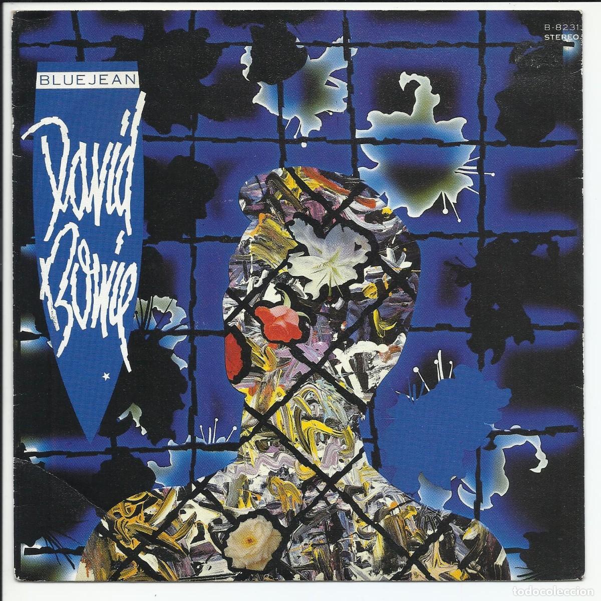 Discos de vinilo: David Bowie.- Blue Jean Single EMI America &lrm;006-2003227 Espa&ntilde;a 1984