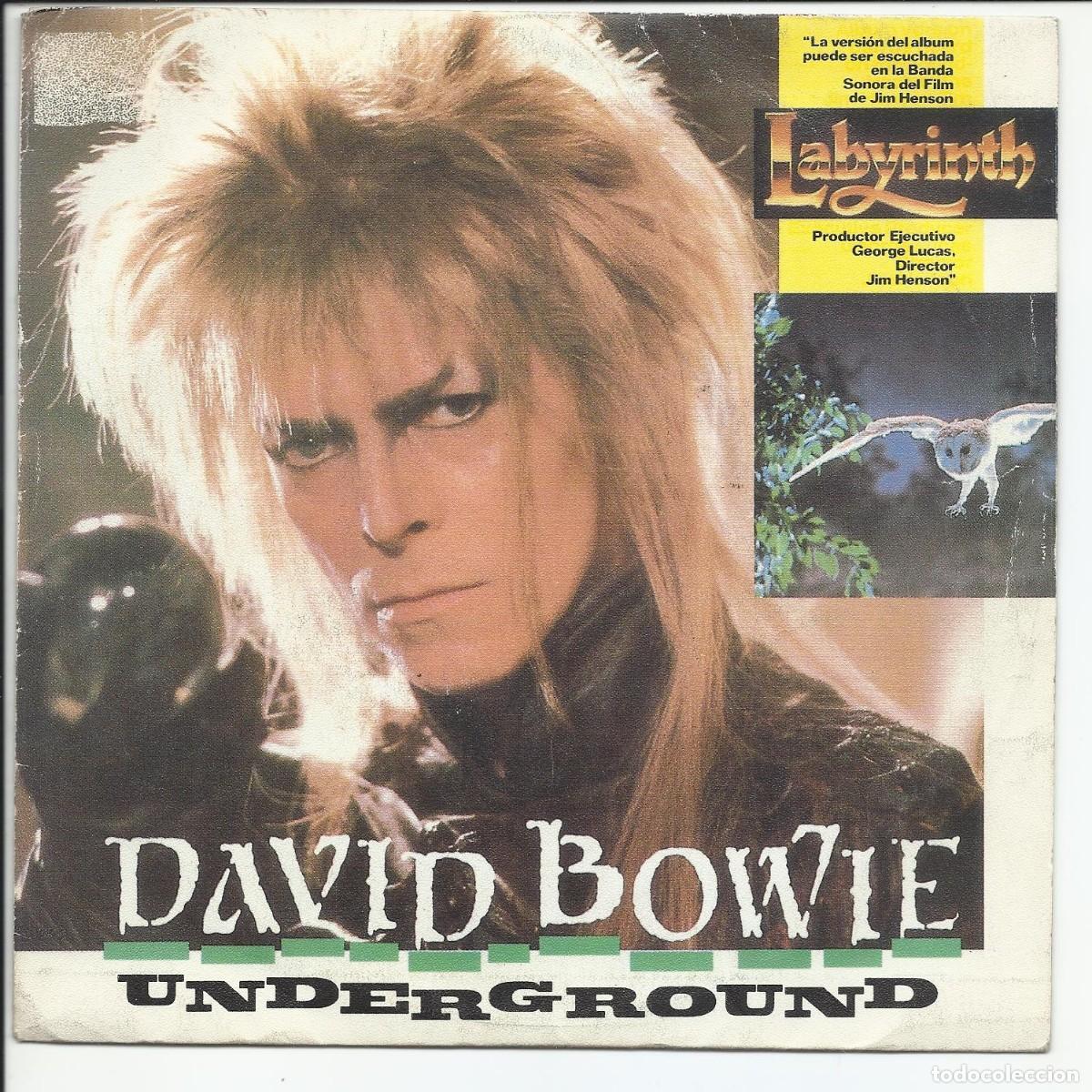 Discos de vinilo: David Bowie.- Underground Single EMI America &lrm;006 20 1284 7 Espa&ntilde;a 1986