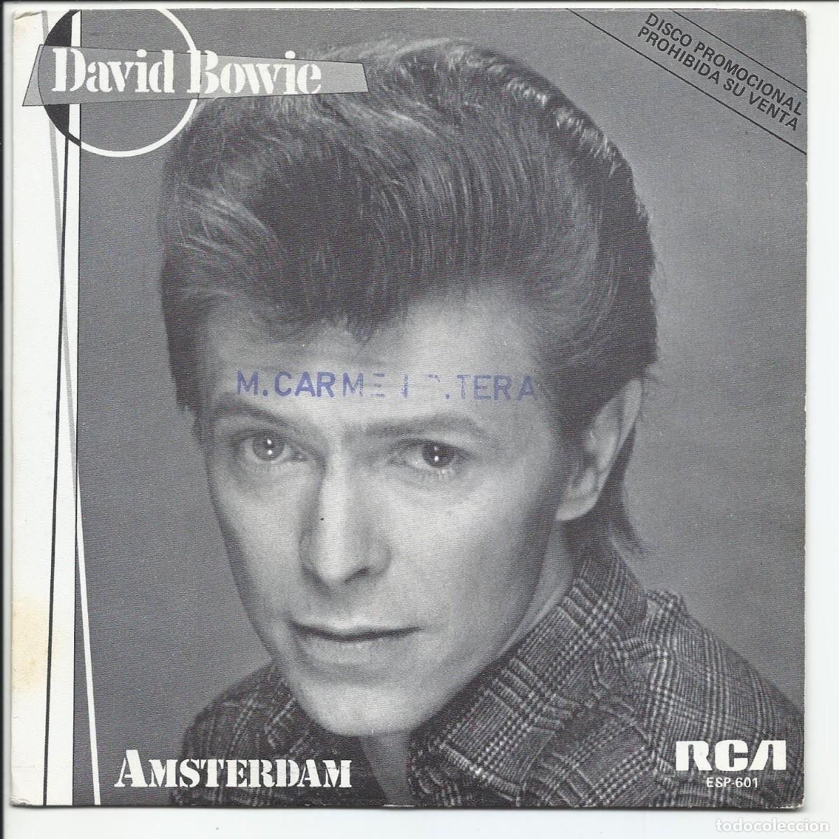 Discos de vinilo: David Bowie.- Amsterdam Single RCA Victor &lrm;ESP-601 Espa&ntilde;a 1983