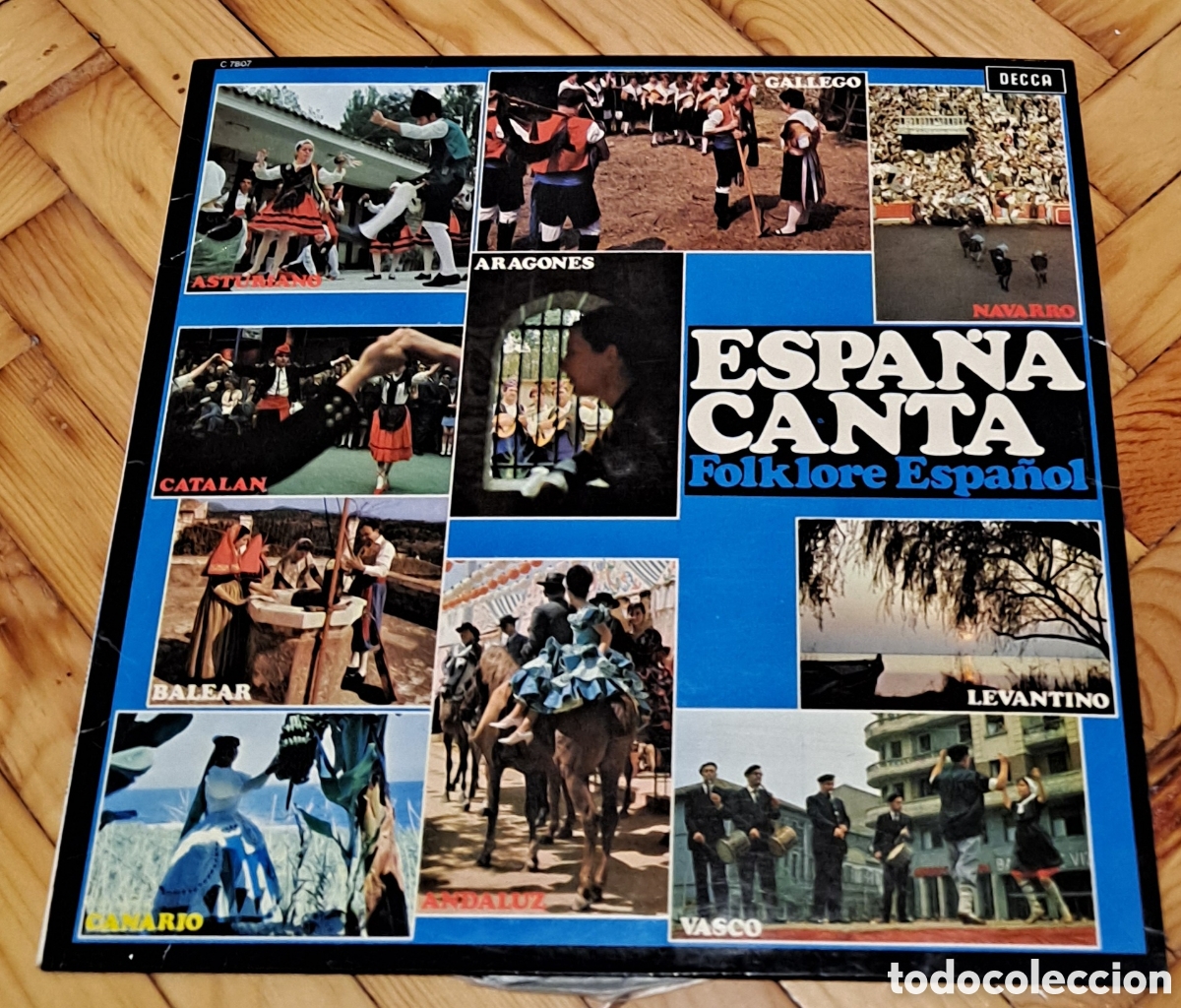 Discos de vinilo: ESPANA CANTA Folklore Espa&ntilde;ol - Foto 1