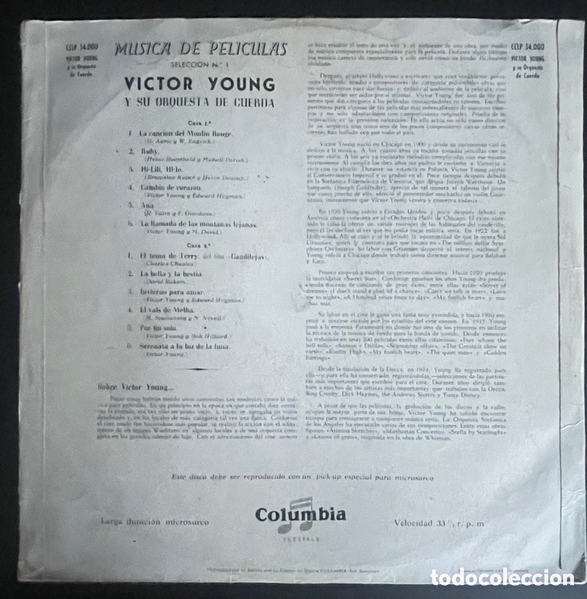 Discos de vinilo: Victor Young y su orquesta - Foto 2