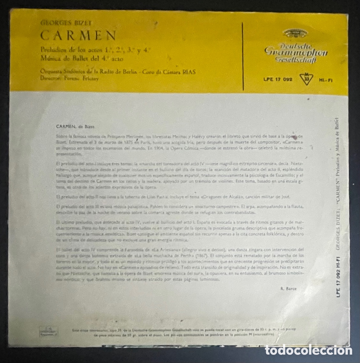 Discos de vinilo: Carmen orquestra - Foto 2