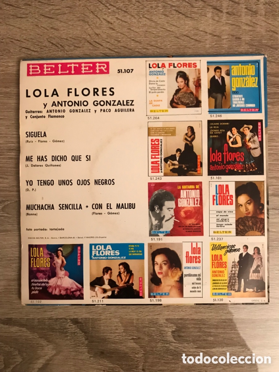 Discos de vinilo: Disco vinilo single Lola Flores - Foto 2