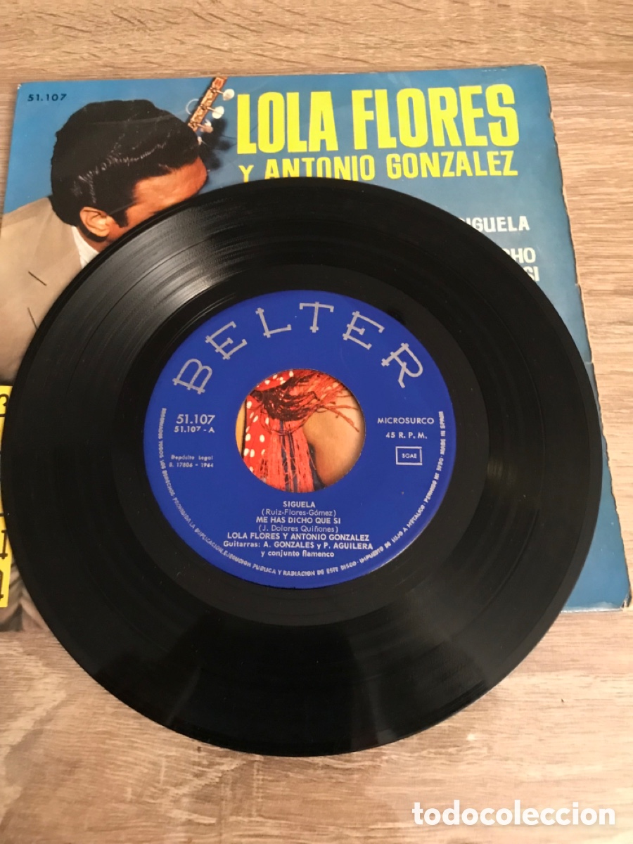 Discos de vinilo: Disco vinilo single Lola Flores - Foto 3