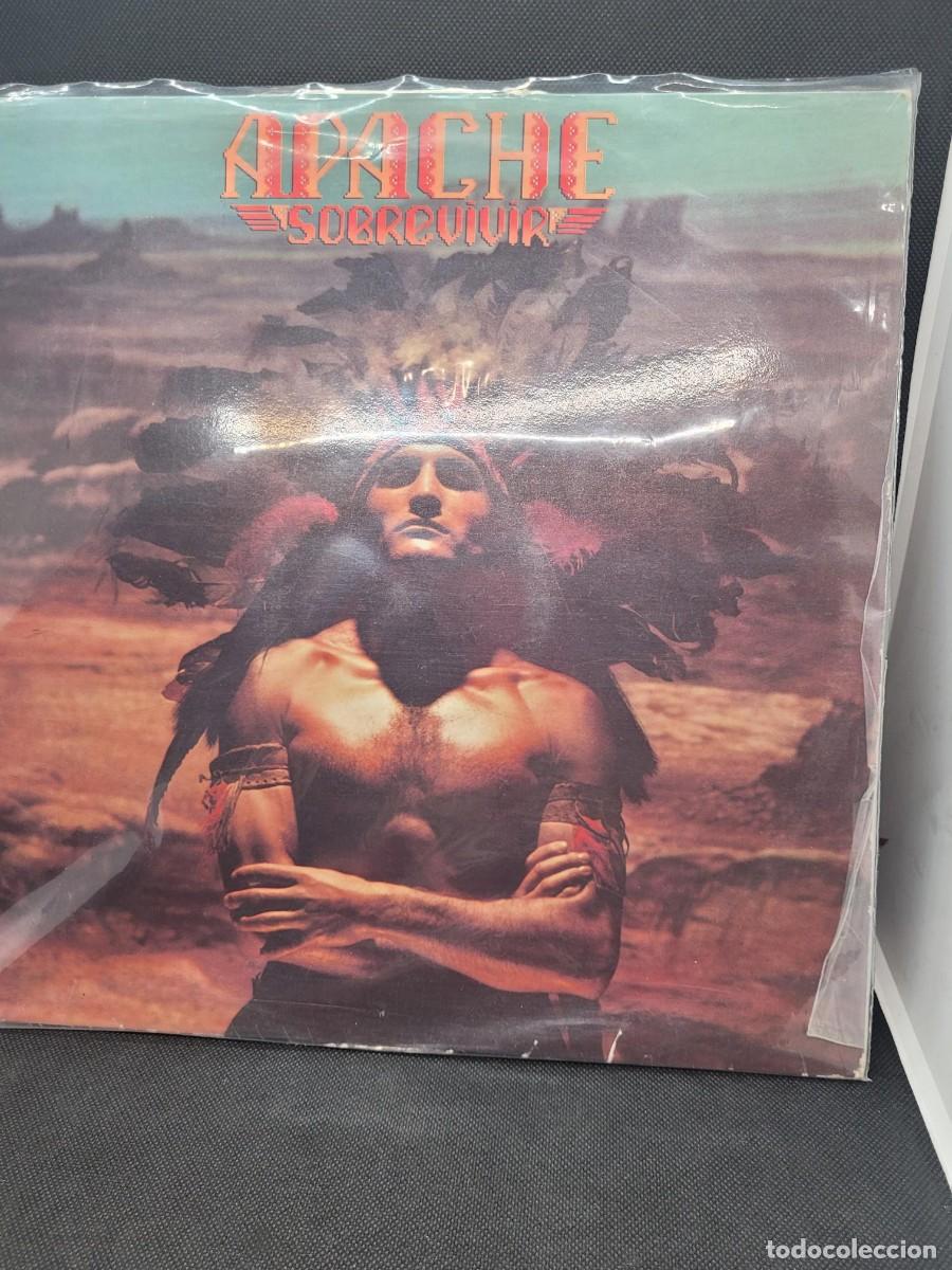 Discos de vinilo: Disco vinilo LP del grupo espa&ntilde;ol APACHE - Foto 1