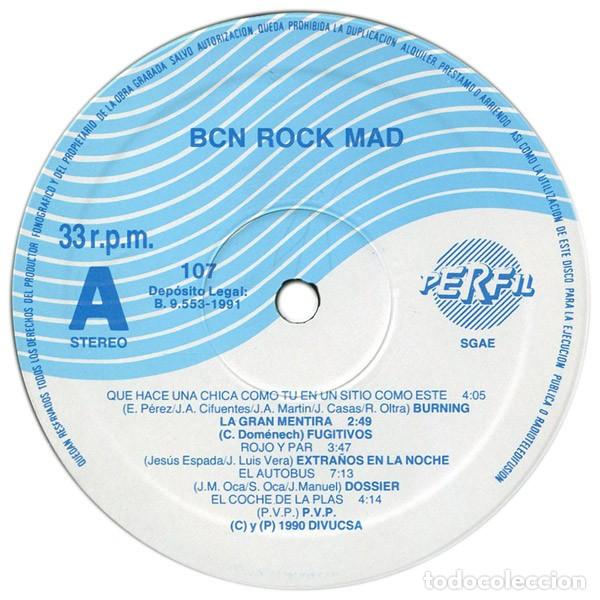 Discos de vinilo: Various &ndash; Bcn Rock Mad-SPAIN-1991-LP - Foto 3