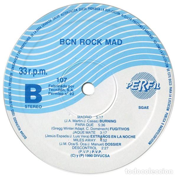 Discos de vinilo: Various &ndash; Bcn Rock Mad-SPAIN-1991-LP - Foto 4