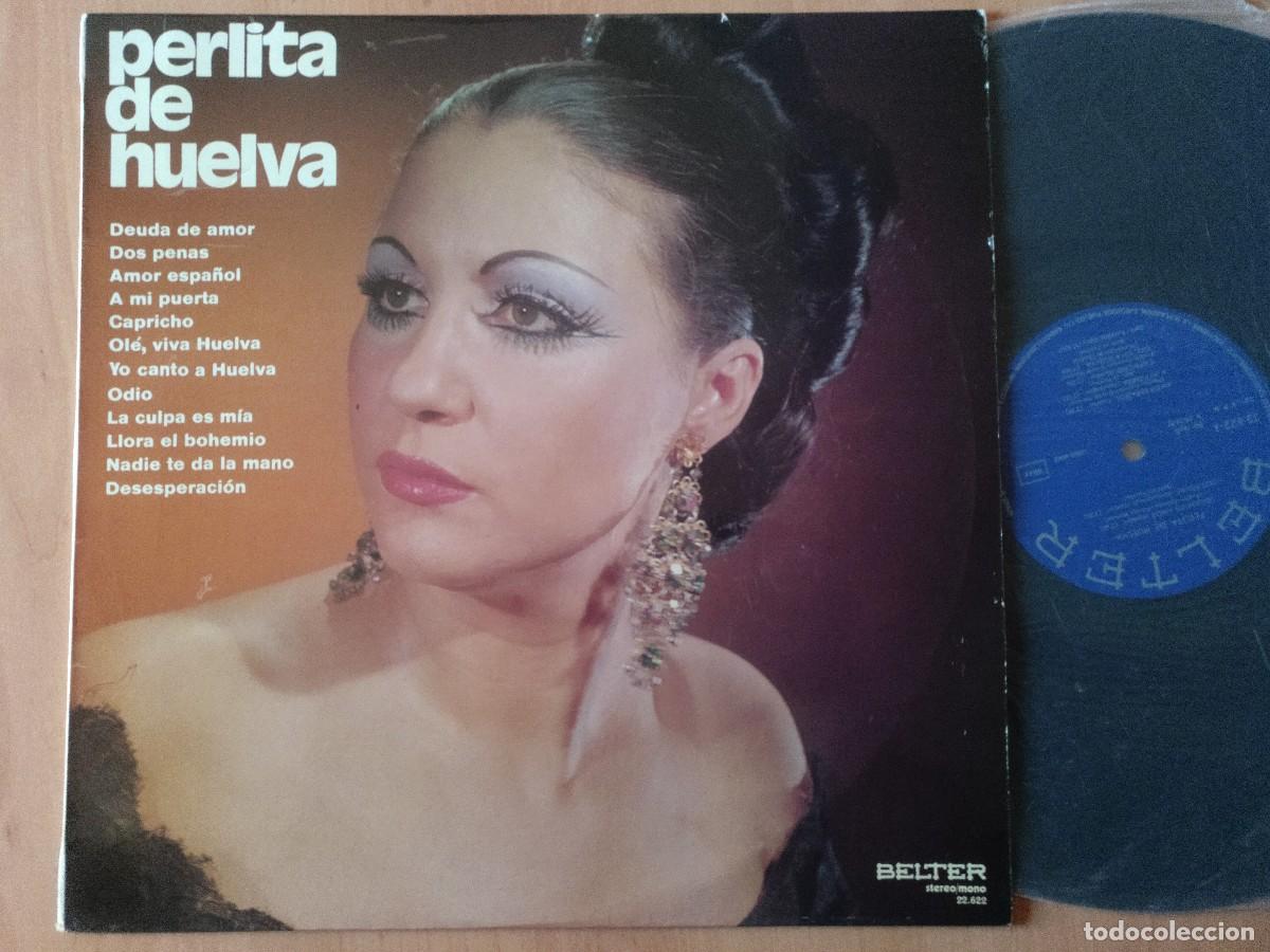 Discos de vinilo: PERLITA DE HUELVA LP DEUDA DE AMOR - Foto 1