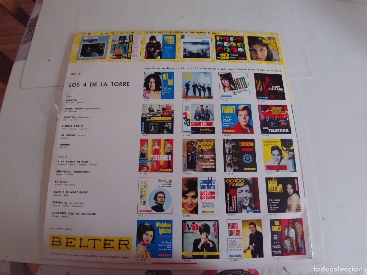 Discos de vinilo: LOS 4 DE LA TORRE-LP 1966-BUEN ESTADO - Foto 2