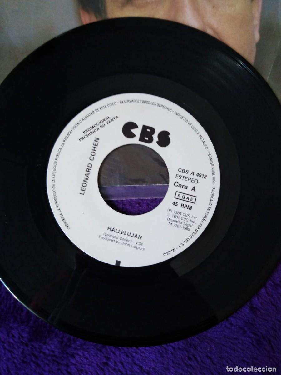 Discos de vinilo: DISCO DE VINILO SINGLE DE LEONARD COHEN, HALLELUJAH - Foto 3