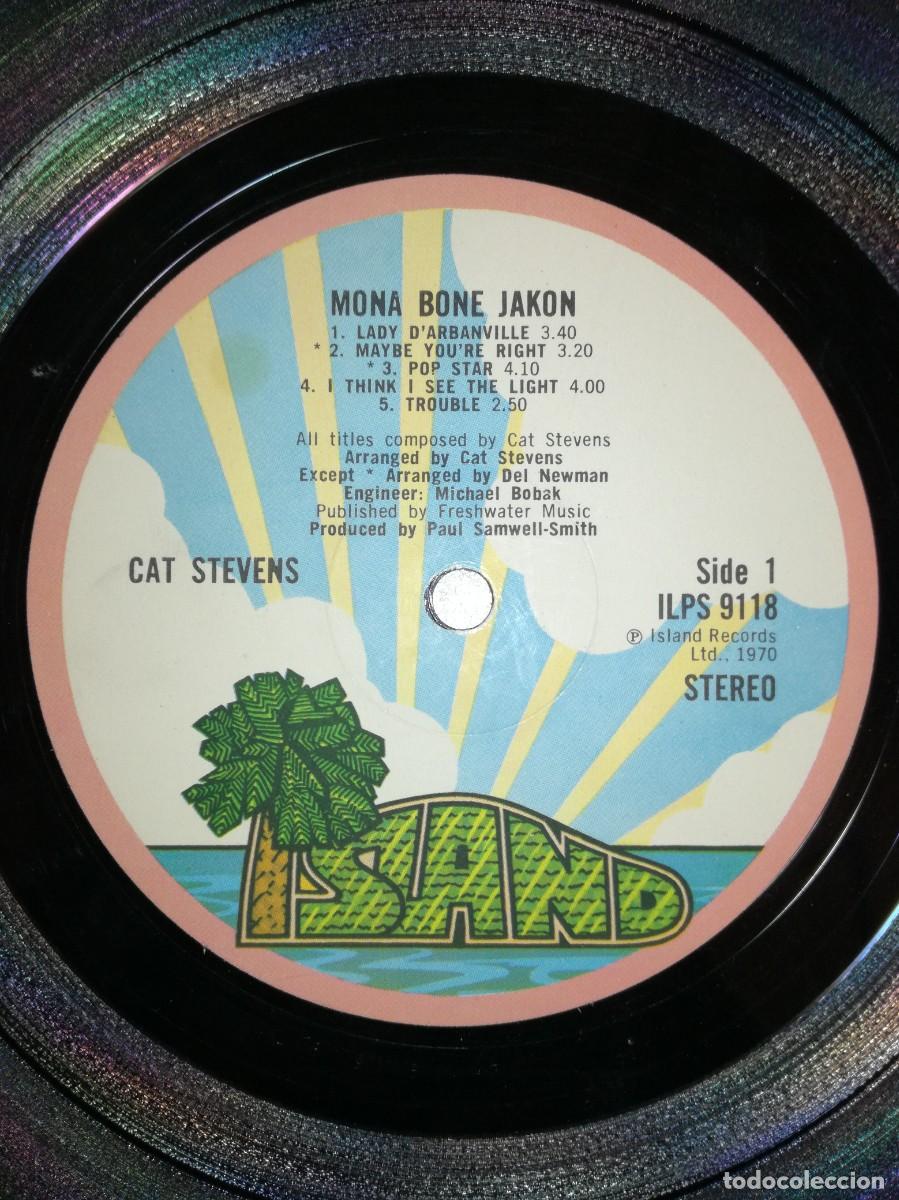 Discos de vinilo: CAT STEVENS-MONA BONE JAKON-ORIGINAL UK ISLANDS - Foto 3