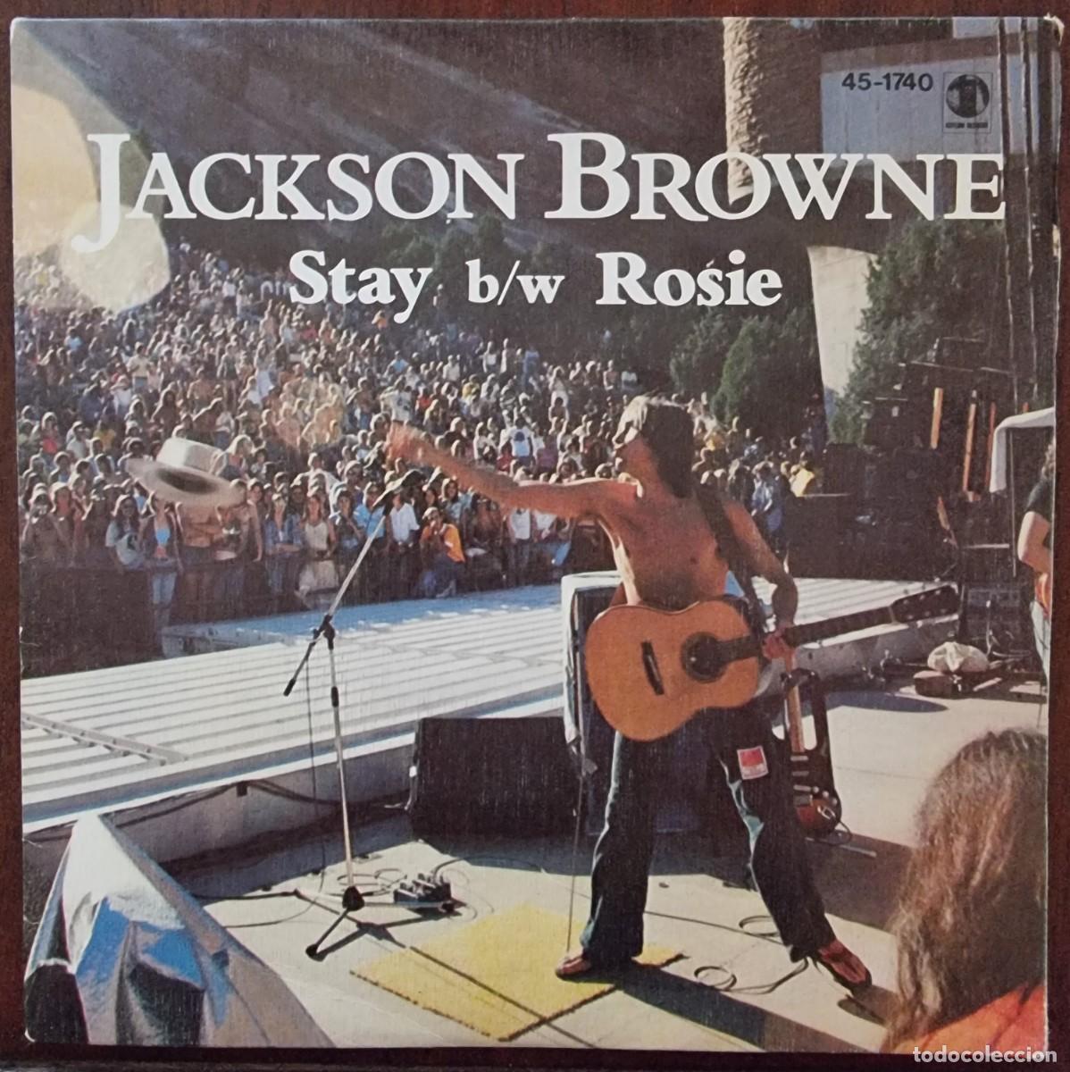 Discos de vinilo: Disco Single 45 R.P.M.Jackson Browne.Stay - Foto 1