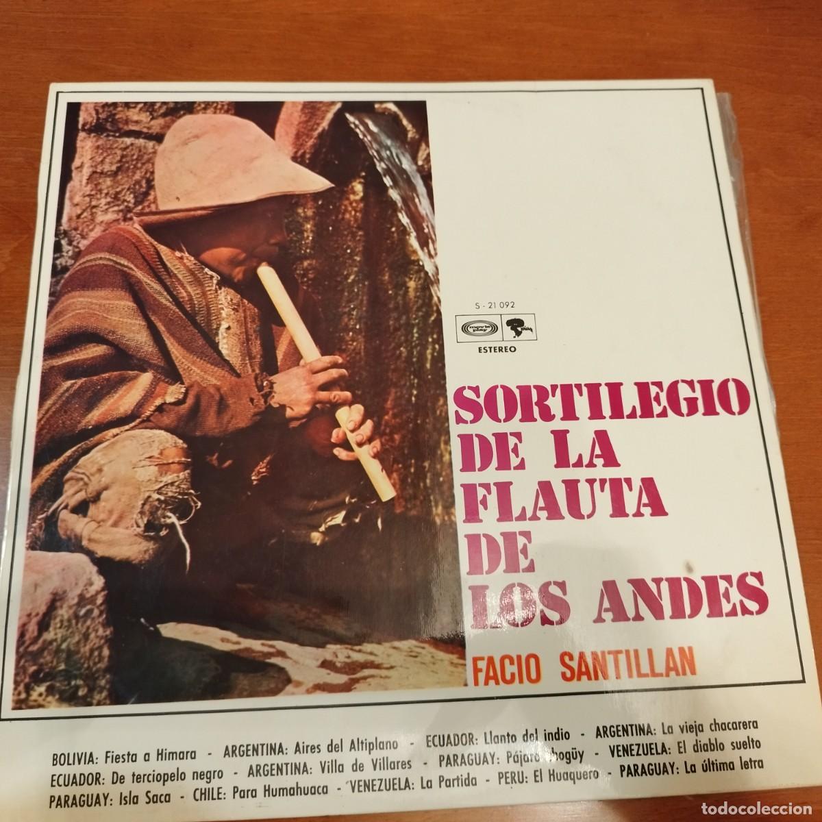 Discos de vinilo: SORTILEGIO DE LA FLAUTA DE LOS ANDES, FACIO SANTILLAN / R4 - Foto 1