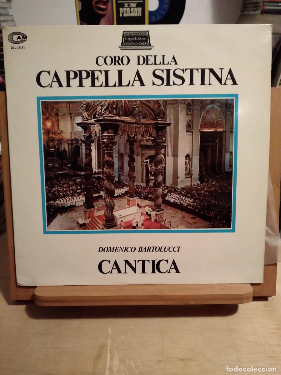 Vinyl records: COR DELLA CAPPELLA SISTINA-DOMENICO BARTOLUCCI-CANTICA-LP CINILO-