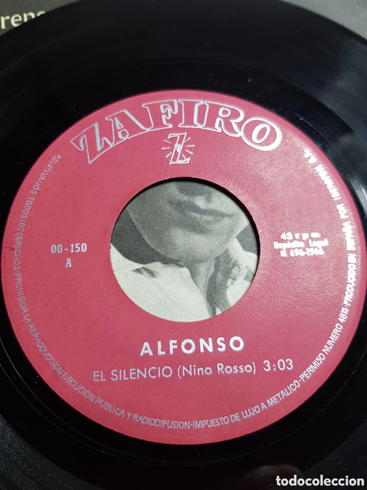 Discos de vinilo: Single 7&rdquo; Alfonso 1966 En casa de Irene + El silencio. - Foto 3