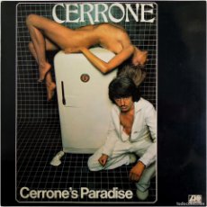 Discos de vinilo: CERRONE ‎- CERRONE'S PARADISE - LP SPAIN 1977 - ATLANTIC ‎HATS 421-246 - VG+/EX. Lote 388324134