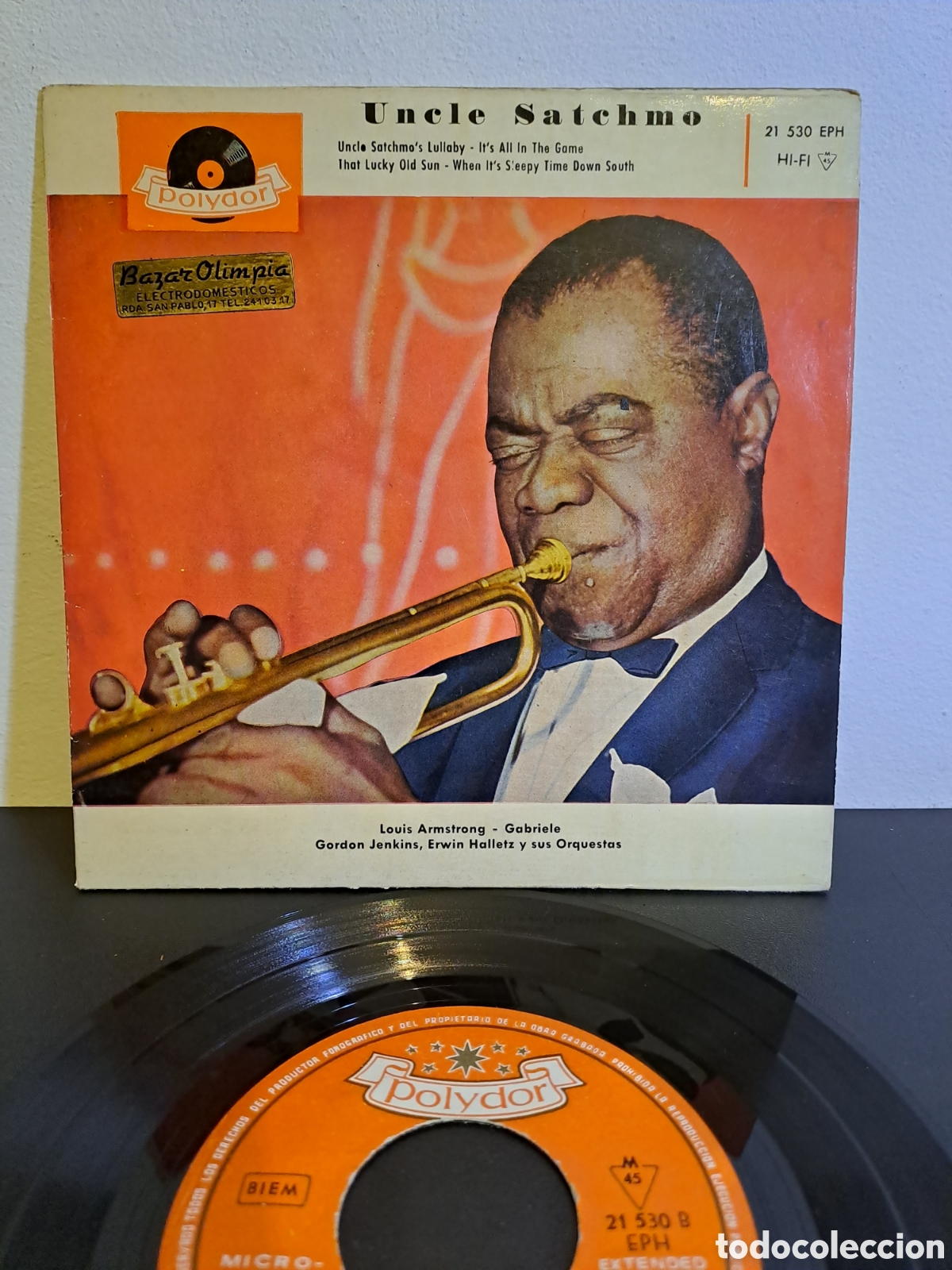 Discos de vinilo: ***Uncle Satchmo*&nbsp;&ndash;&nbsp;Uncle Satchmo. SPAIN - Foto 1
