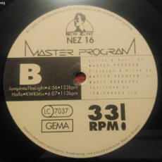 Discos de vinilo: MASTER PROGRAM - HALLO (LISTEN TO THE PROGRAM) NEW ZONE MADE IN GERMANY. Lote 388351079