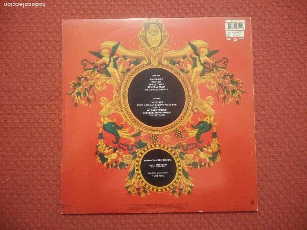 Discos de vinilo: ELTON JOHN - THE ONE Phonogram Made in Europe - Foto 3