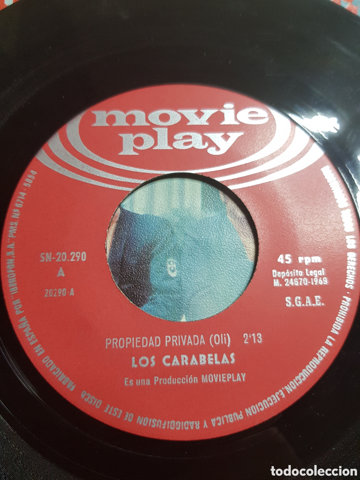 Discos de vinilo: Single 7&rdquo; Los Carabelas 1969 Propiedad privada - Foto 3